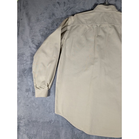 Patagonia Men's Small Tan 100% Cotton Canvas Long Sleeve Button Up Work Shirt - Picture 10 of 12